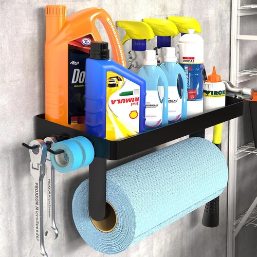 Garage paper towel holder with - holder,